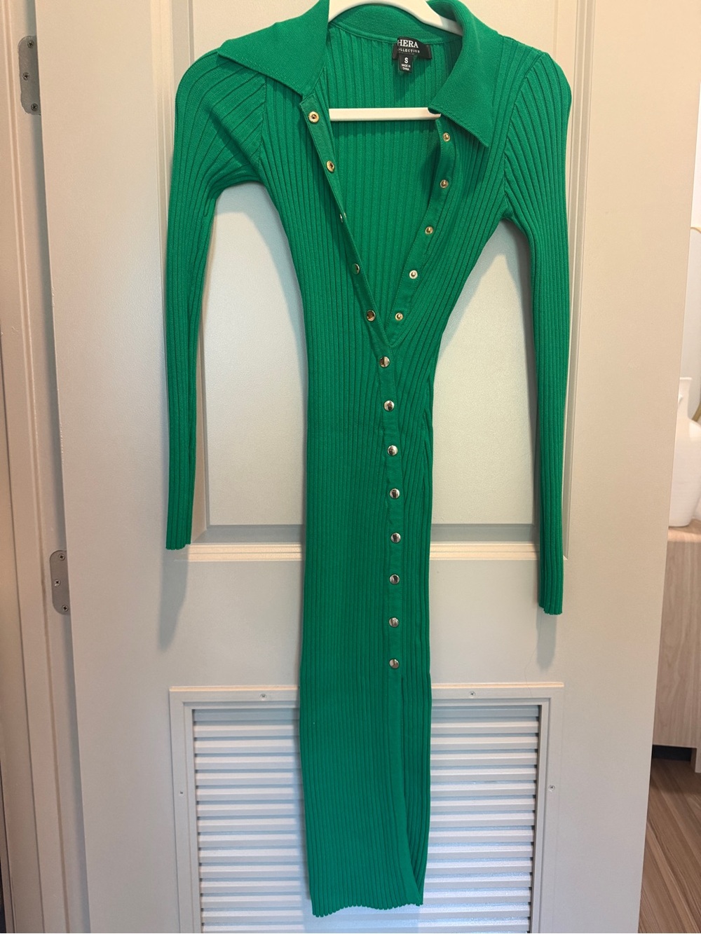 Hera Collection Emerald Ribbed Button Polo - Picture 4 of 5